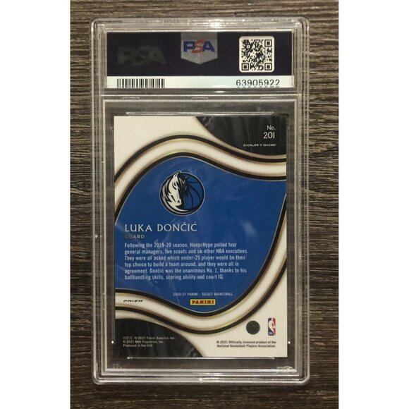 2020 Select Luka Doncic Cosmic Prizm SSP #201 Courtside PSA 10 Gem Mint - Picture 2 of 2